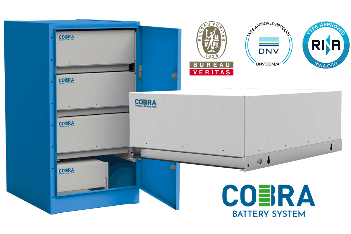COBRA Compact Battery Rack, DNV and RINA type approved