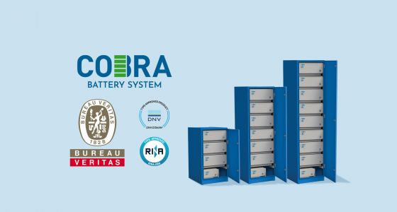 Lehmann Marine's best-selling COBRA battery system has now also been certified by Bureau Veritas.