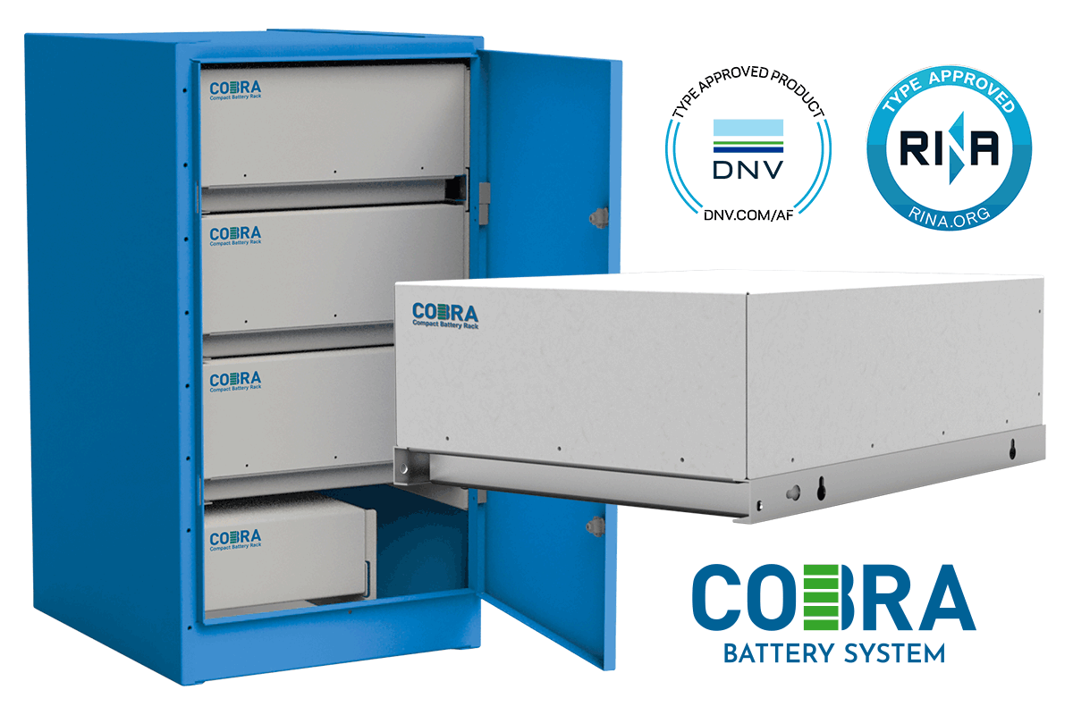 COBRA Compact Battery Rack, DNV and RINA type approved