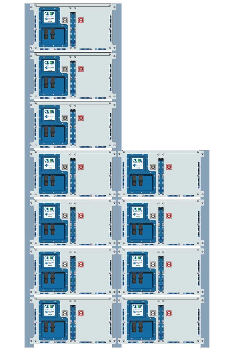 CUBE example configuration with 12 battery modules